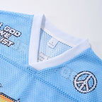 Men's Retro Y2k God Jesus Pattern Jersey T-shirt