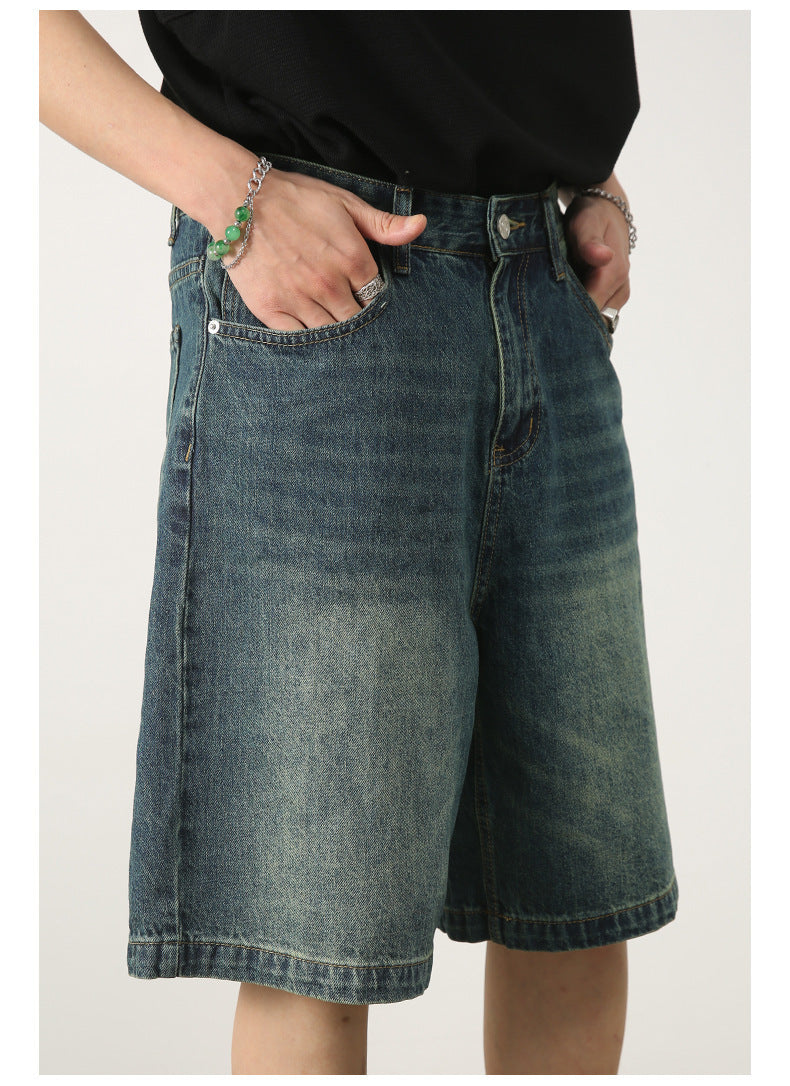 Vintage Distressed Denim Shorts