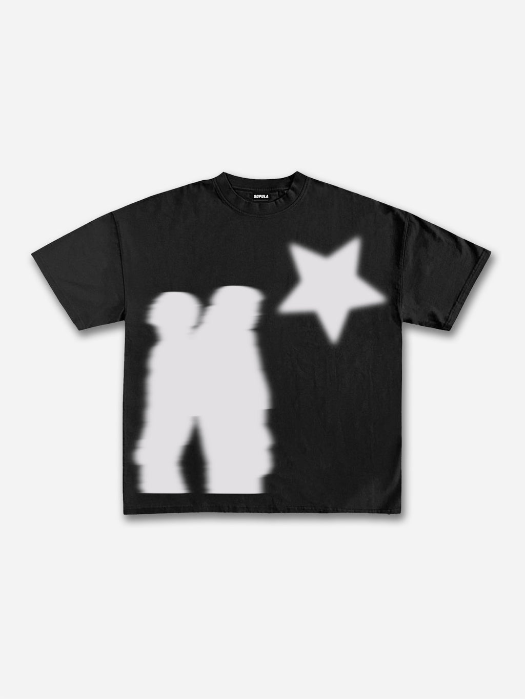 Men's Casual Virtual Shadow Graphic Short Sleeve T-shirt