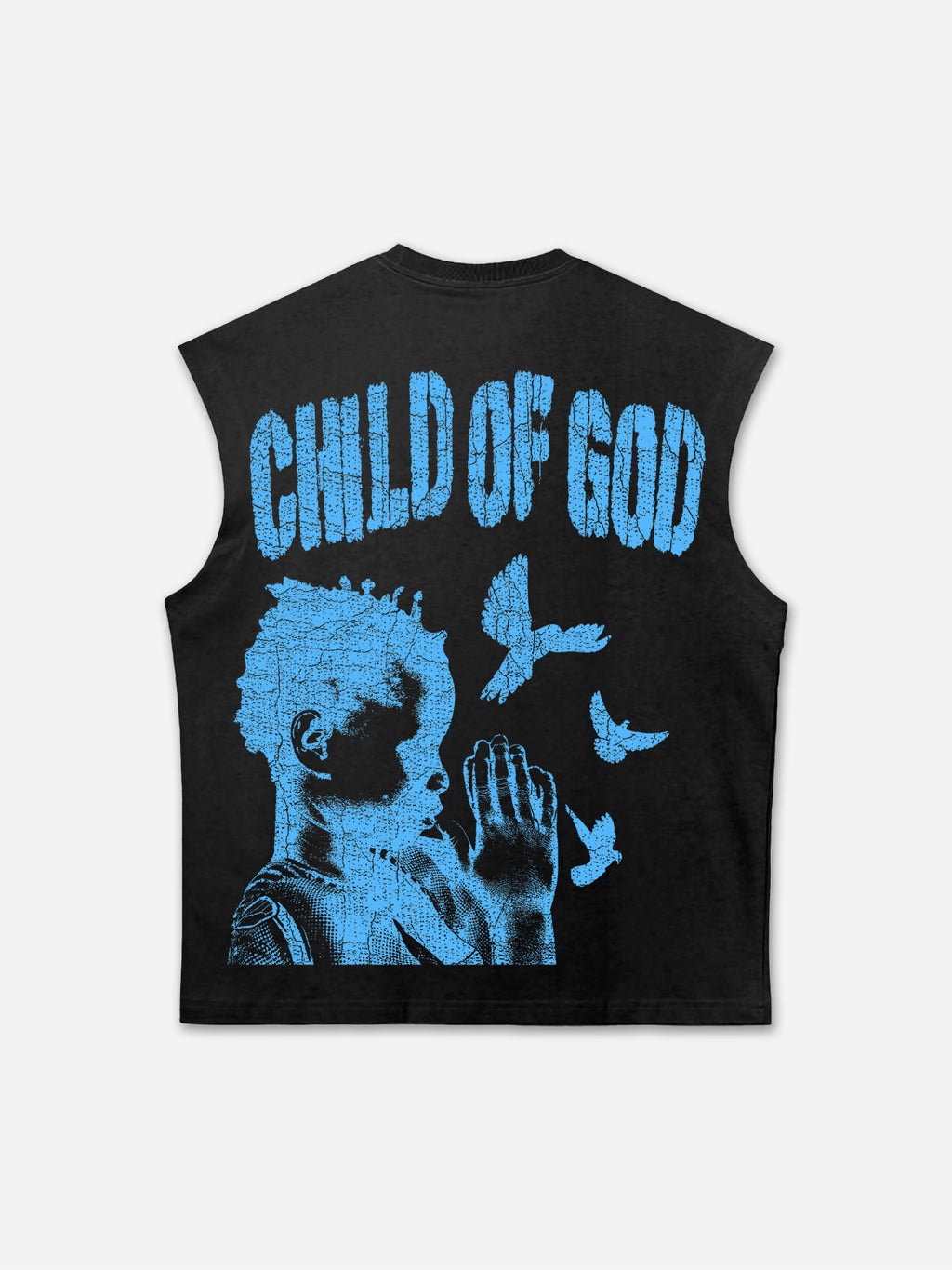 Child Of God Praying For Peace Print Tank Top