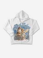 Dark Joshua Angel Graphic Zip-up Hoodie