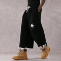 Retro Y2k Men's Terry Wool Capri Sweatpants