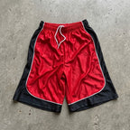 Color-blocked Drawstring Casual 1/2 Shorts