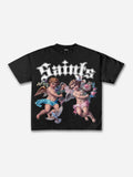 Saints Floral Angel Graphic Cotton T-shirt