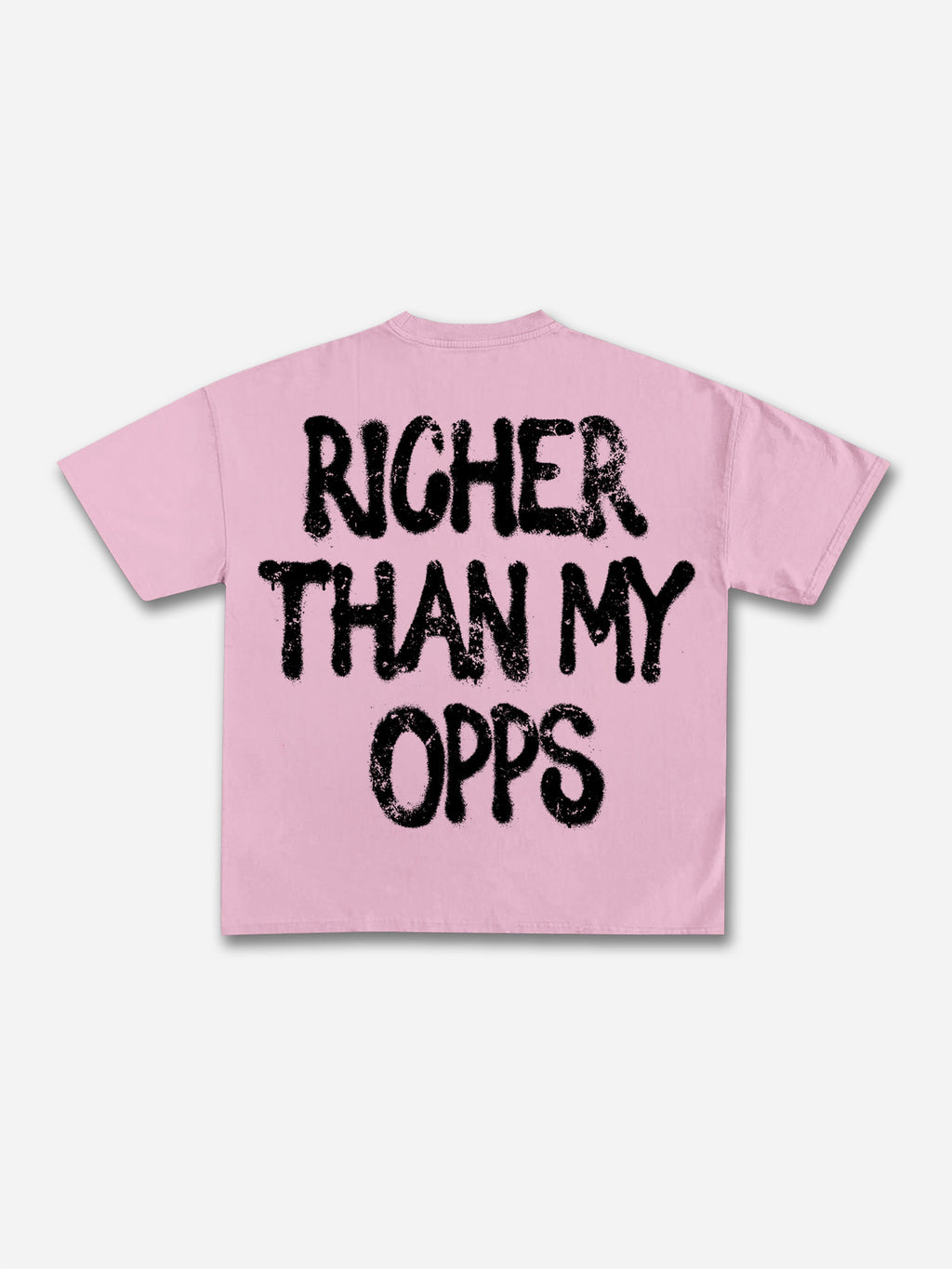 Richer Than My Opps Vintage Abstract Man Graphic Cotton T-shirt