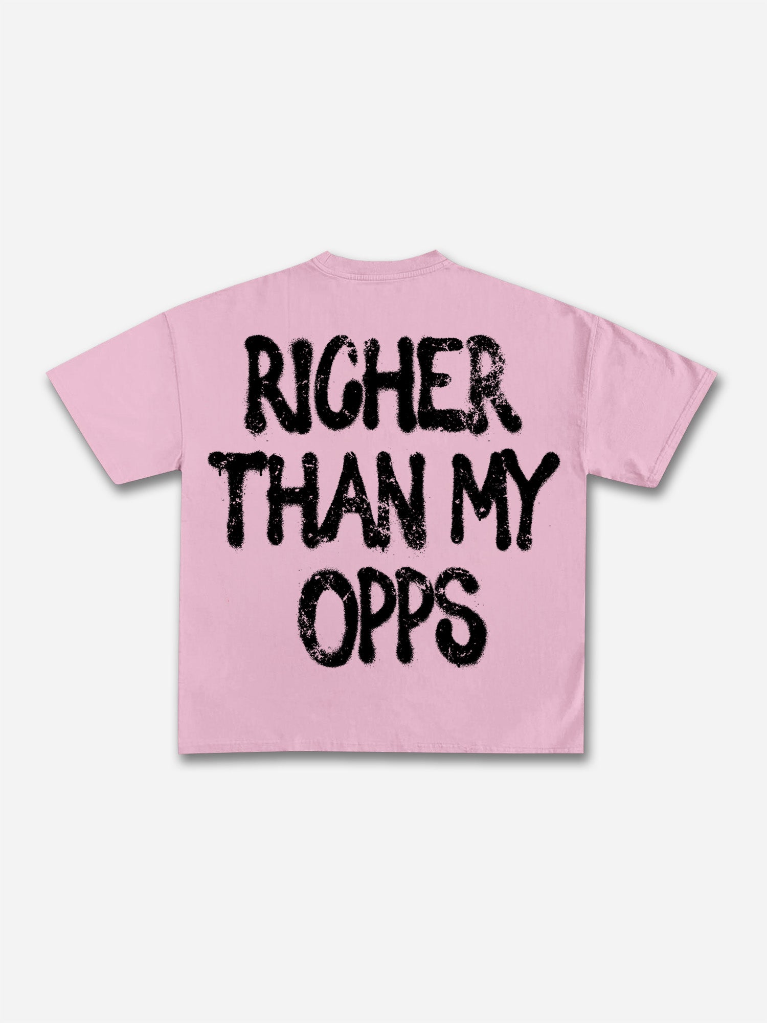 Richer Than My Opps Vintage Abstract Man Graphic Cotton T-shirt