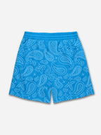 Ambition Skull Hand Cashew Flower Graphic Mesh Shorts