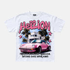 West Coast Little Devil Street  Sports Car Vintage Graphic Cotton T-shirt
