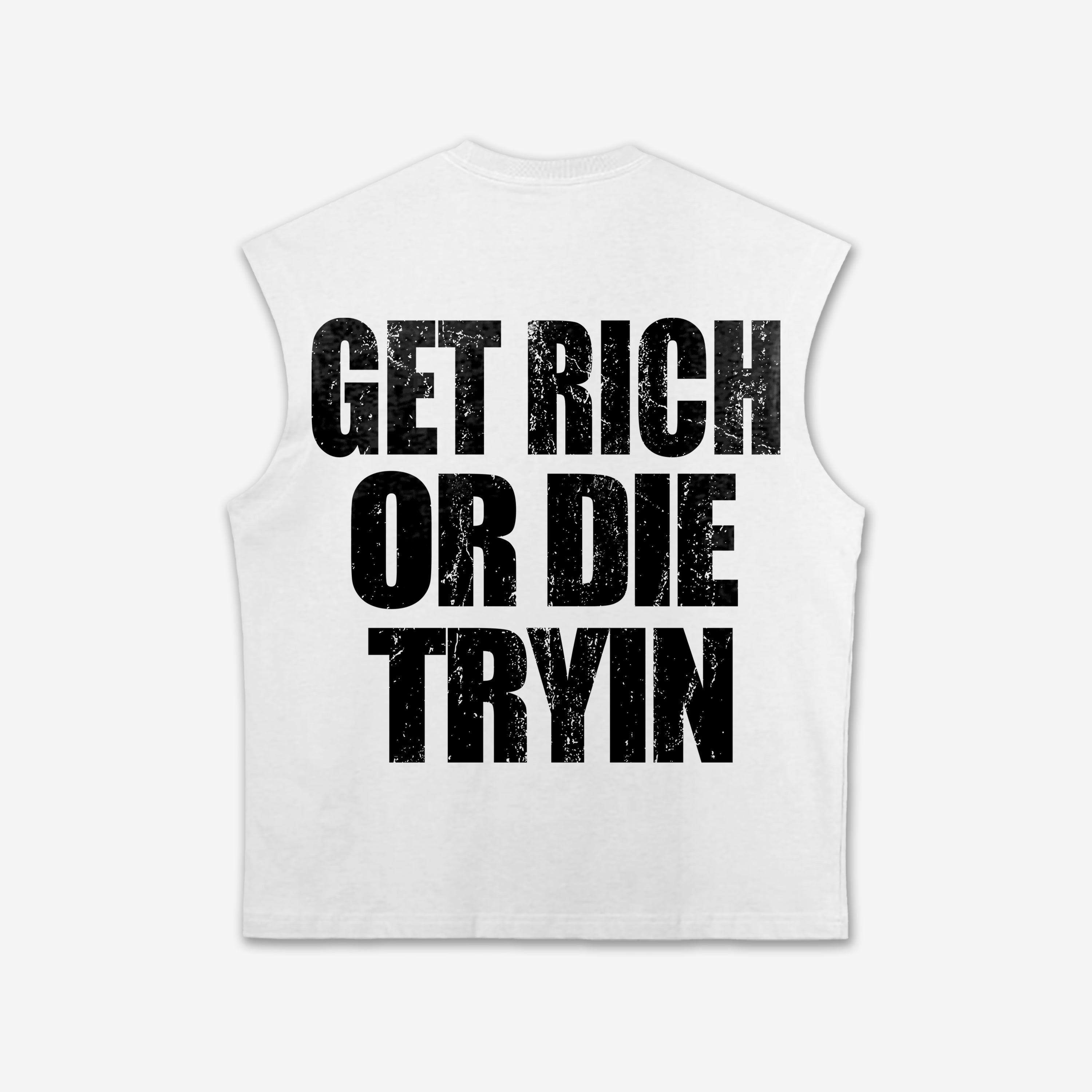 Get Rich Money Portrait Street Graphic Tank Top