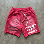 Washed In The Blood Acid Washed Shorts