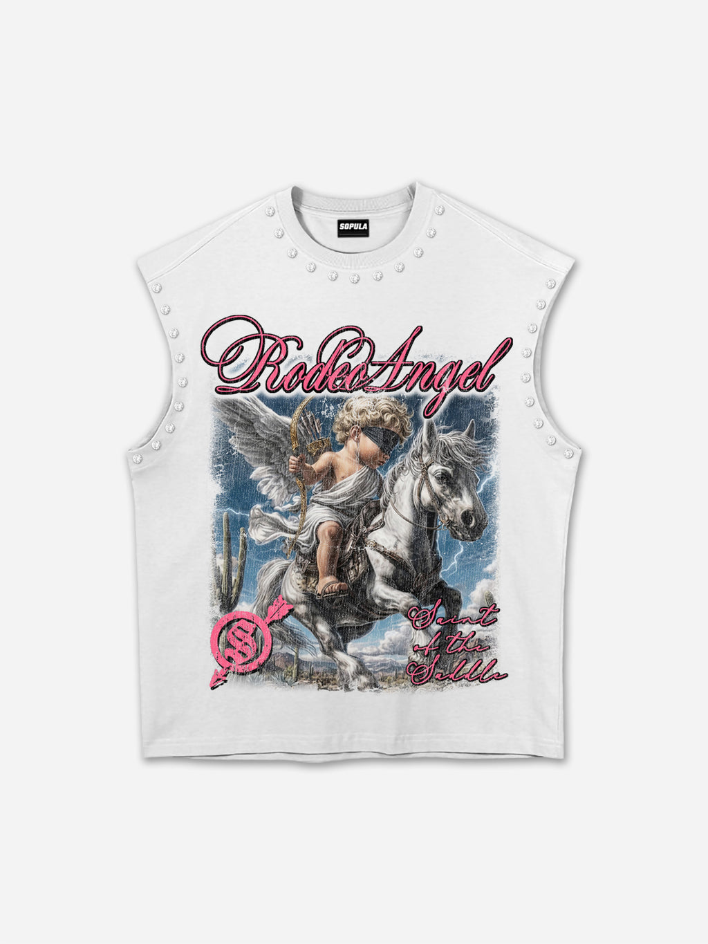 Rodeo Angel Retro Graphic Tank Top
