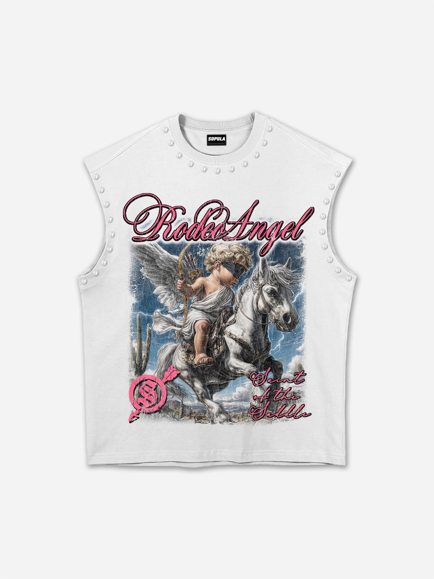 Rodeo Angel Retro Graphic Tank Top