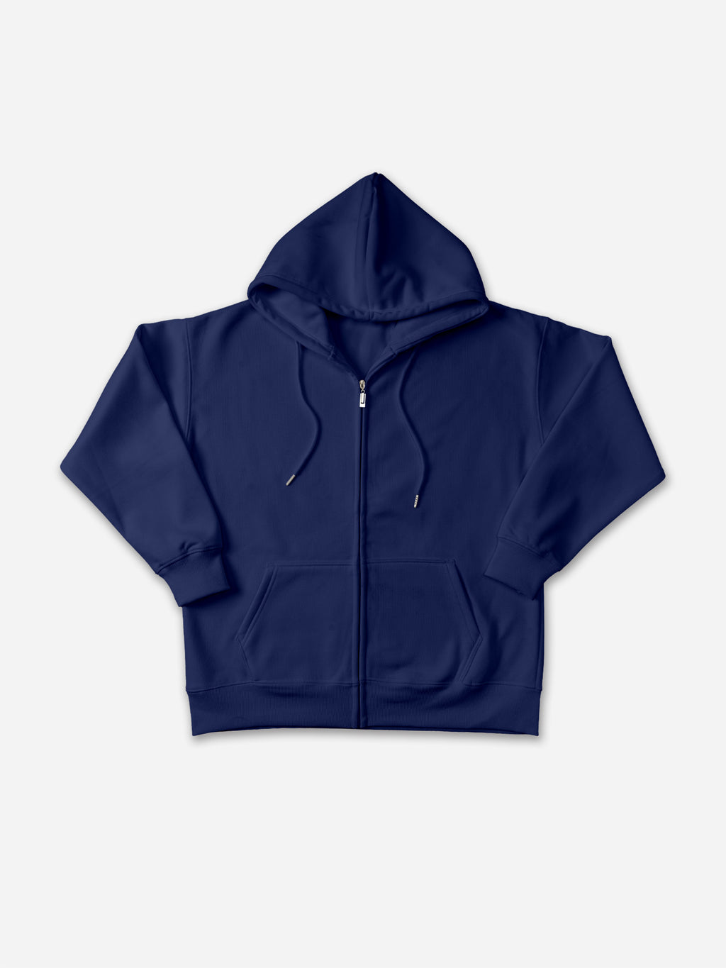 450g Heavy Cotton Solid Color Zippered Hoodie
