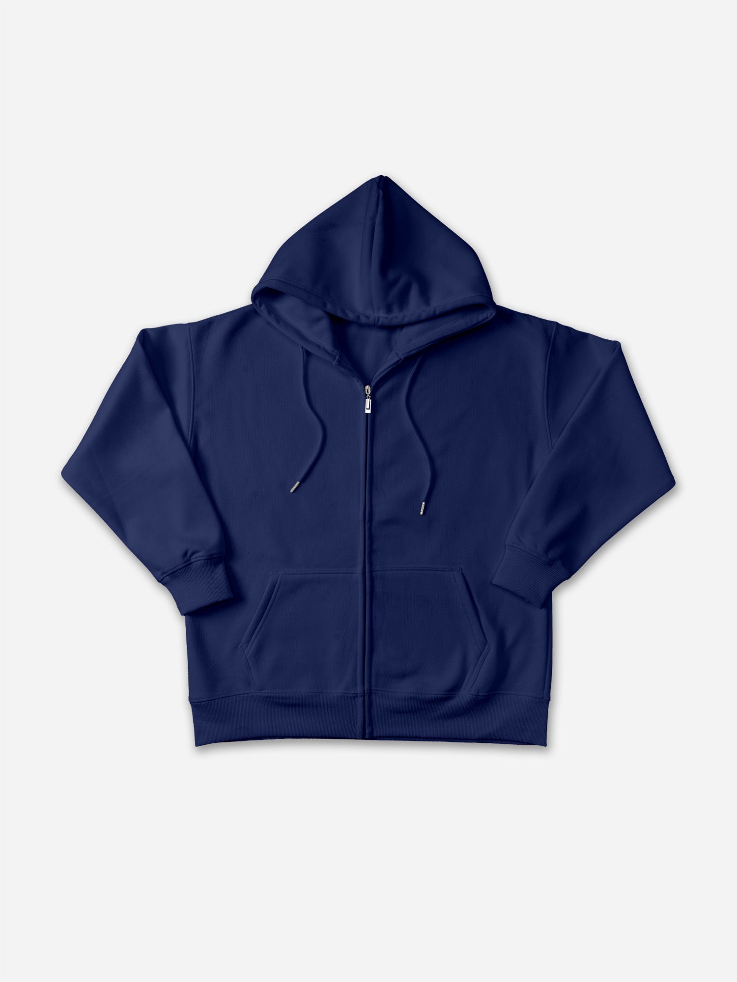 450g Heavy Cotton Solid Color Zippered Hoodie
