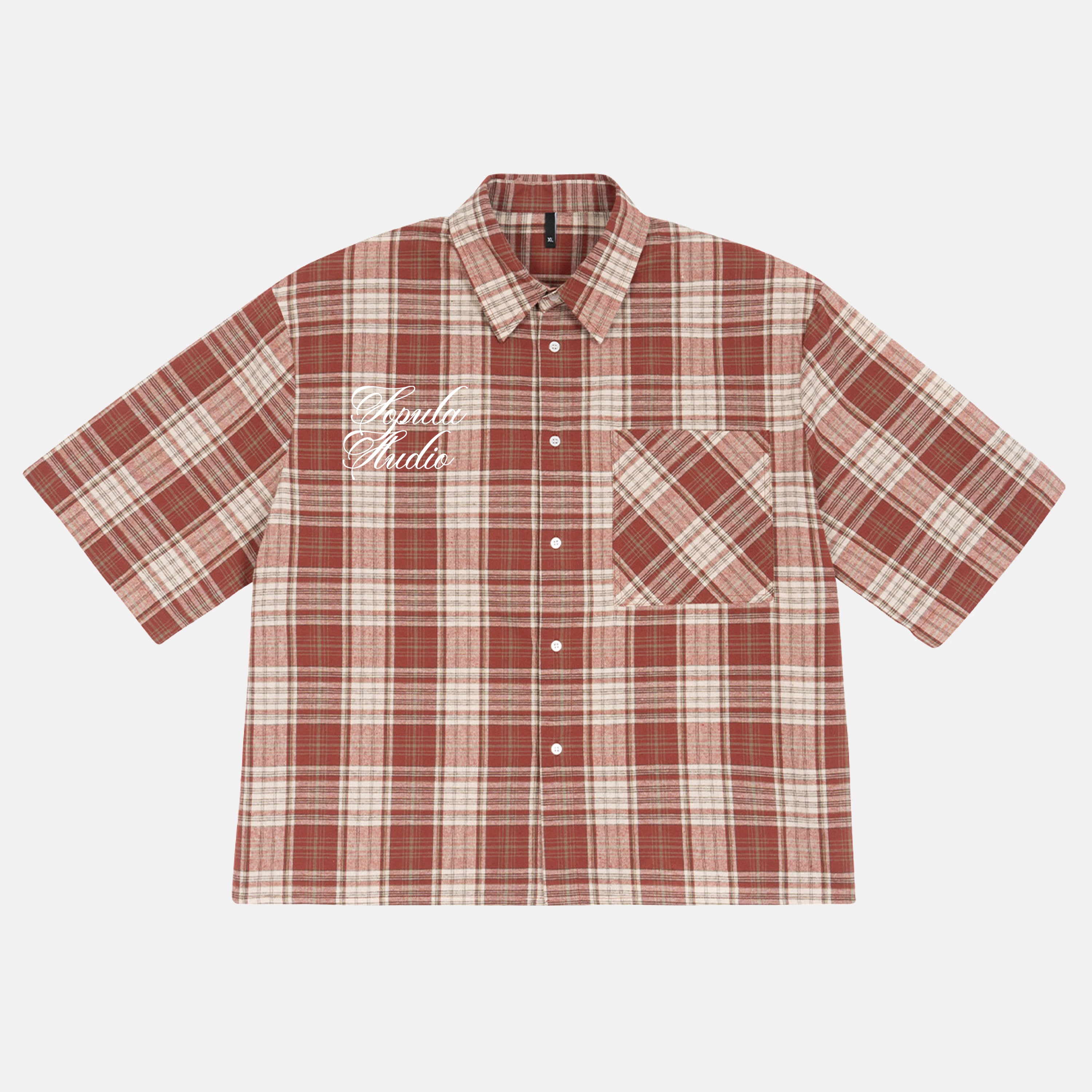 Defeat Angel Retro Floral Graphic Plaid Jacket Shirt