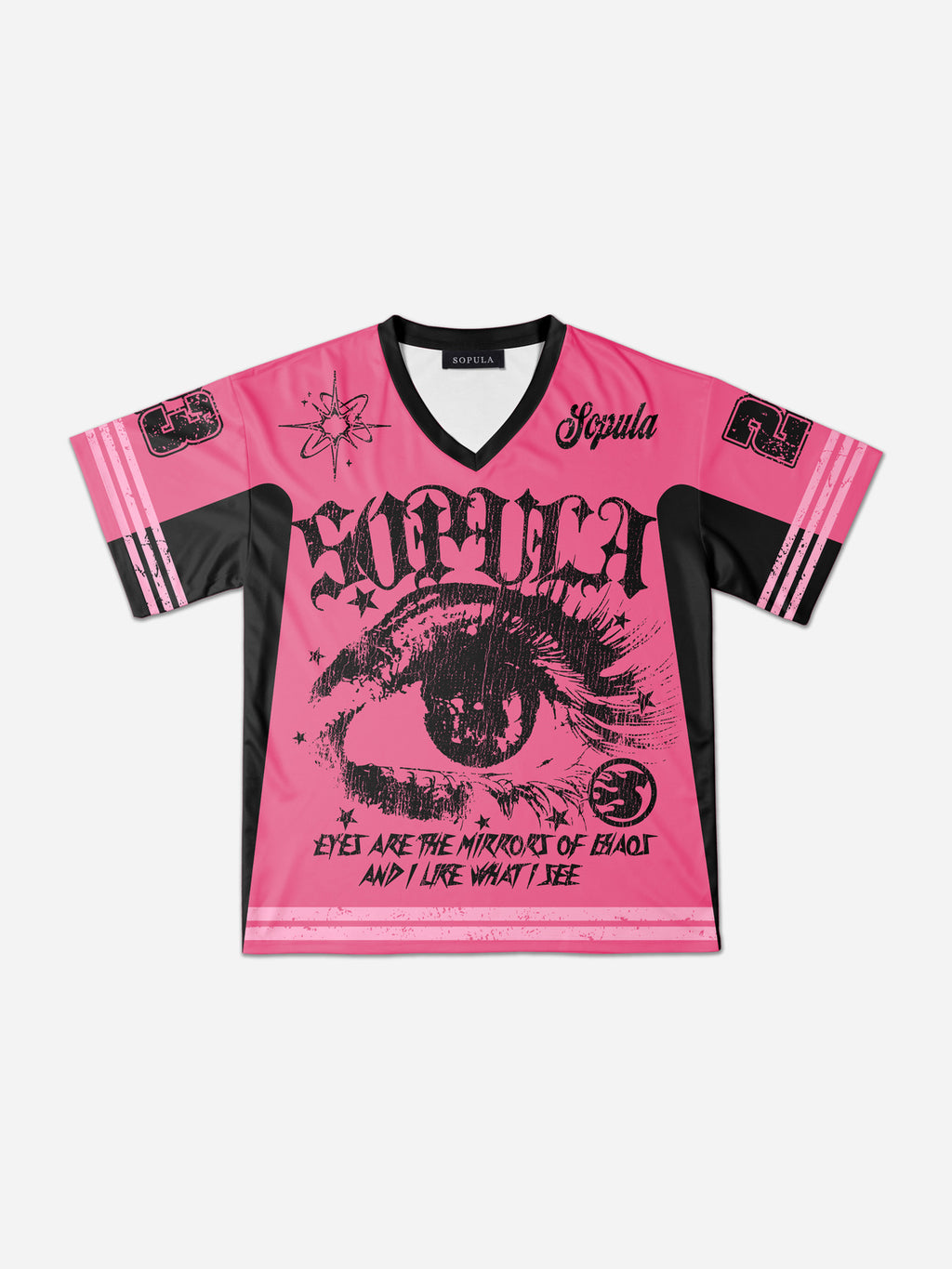 Sopula Star Eyes Artistic Graphic Mesh Jersey