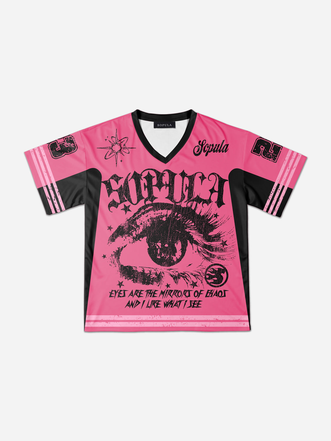 Sopula Star Eyes Artistic Graphic Mesh Jersey