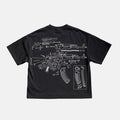 Equal Vessels For All Beings Ak47 Graphic Cropped T-shirt