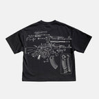 Equal Vessels For All Beings Ak47 Graphic Cropped T-shirt