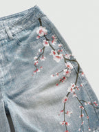 Streetwear Japanese Floral Shorts Jorts