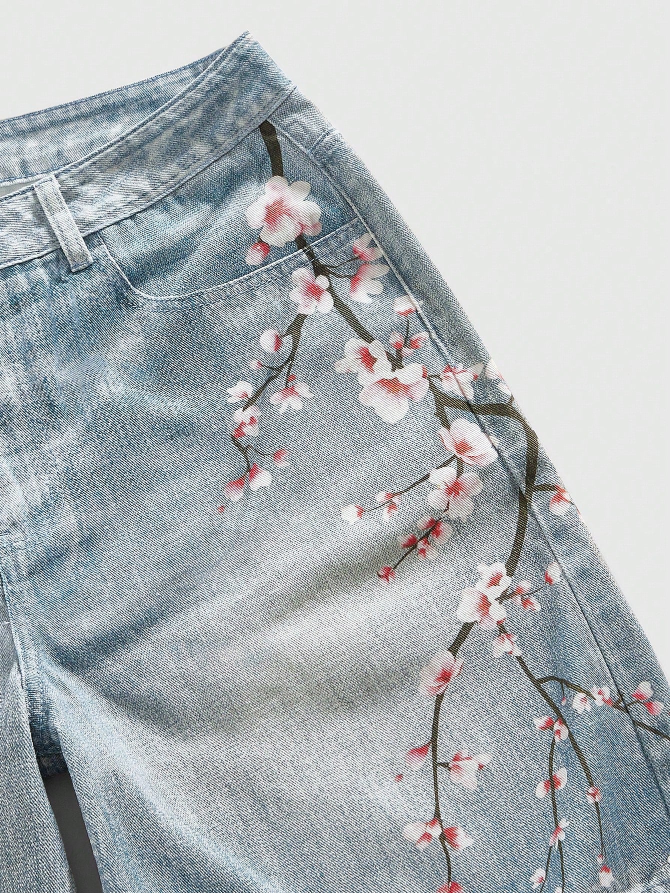 Streetwear Japanese Floral Shorts Jorts