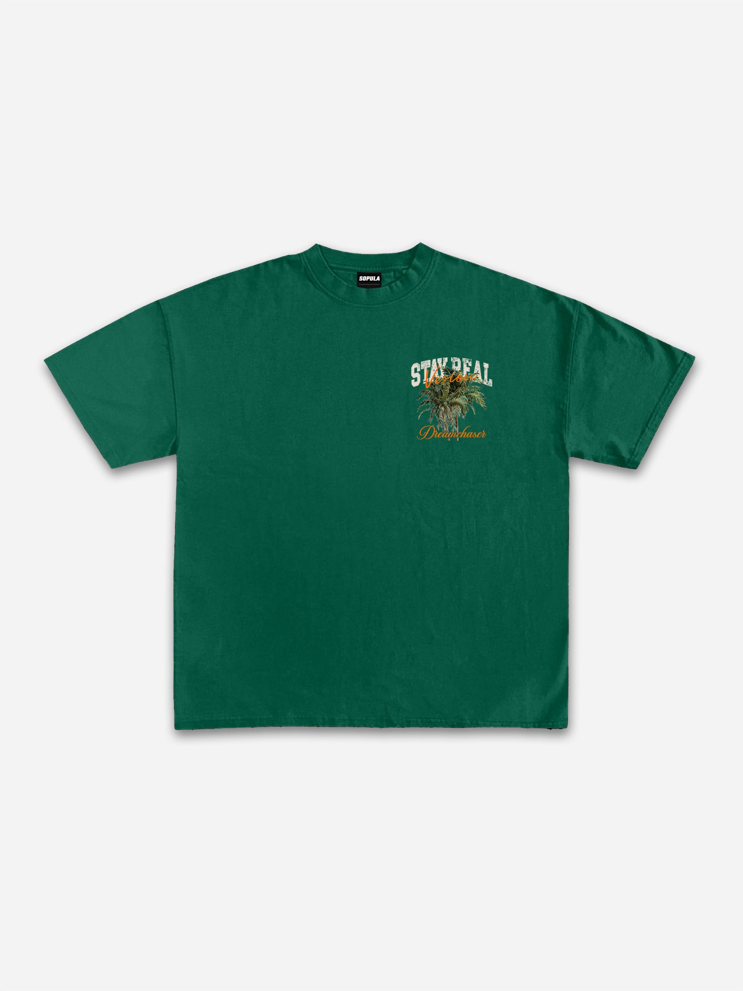 Stay Real Coconut Vacation Vintage Graphic Cotton T-shirt
