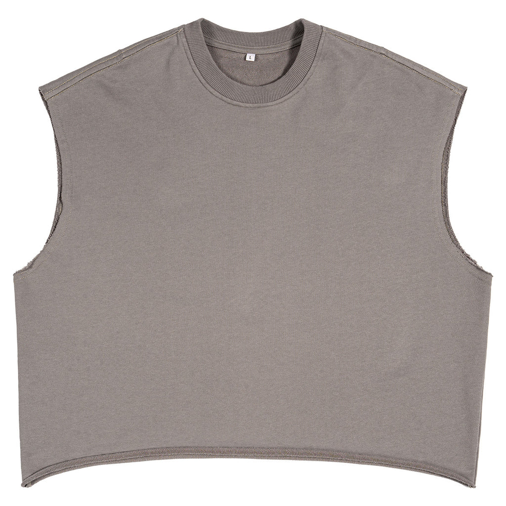 Unisex Basic Terry Cloth Short Tank Top
