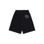 Men's Color-blocked Embroidered Drawstring Sports Shorts
