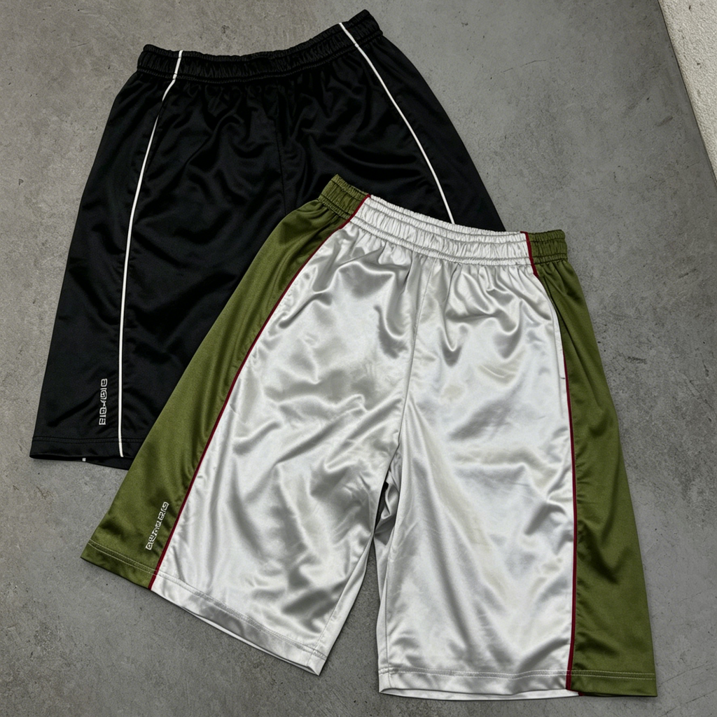 Men's Fashionable Color-blocked Loose Casual Athletic Shorts