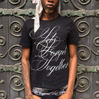 Men's Letter Print Cotton T-shirt