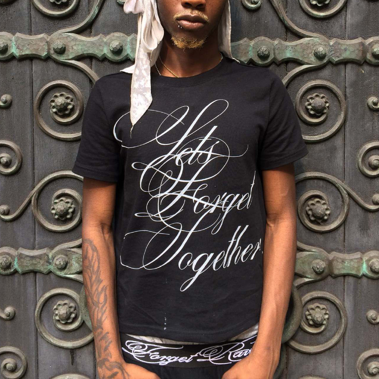 Men's Letter Print Cotton T-shirt
