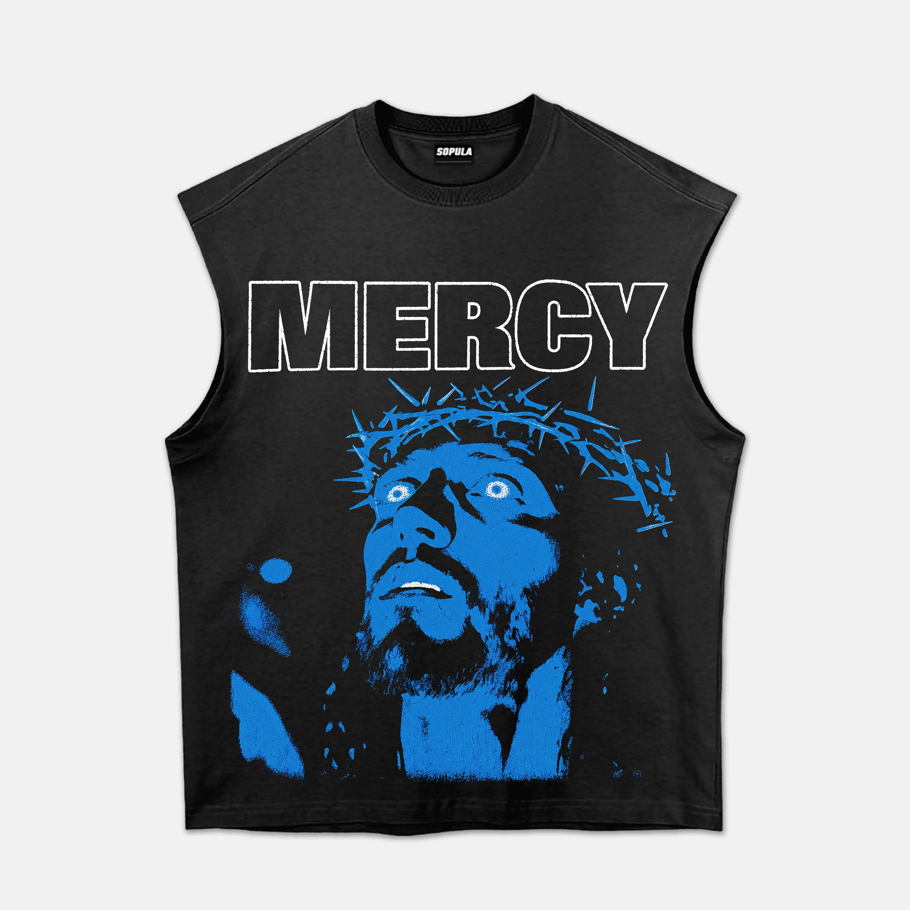 Mercy Jesus Vintage Graphic Tank Top