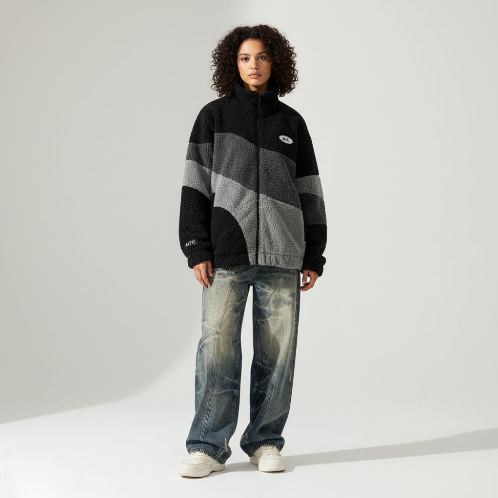 Fashion Hip-hop Graphic Lining Baggy Jeans