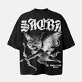Sacra Angel Winged Archer Of War Graphic Cotton T-shirt