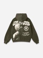 God Is Good-vintage Destiny Graphic Washed Hoodie