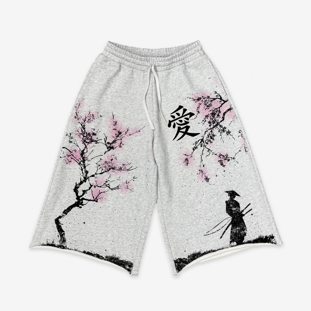 Bushido Graphic Casual Terry Wool Capri Sweatpants