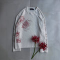 Tokyo Waffle Floral Print Long-sleeved T-shirt