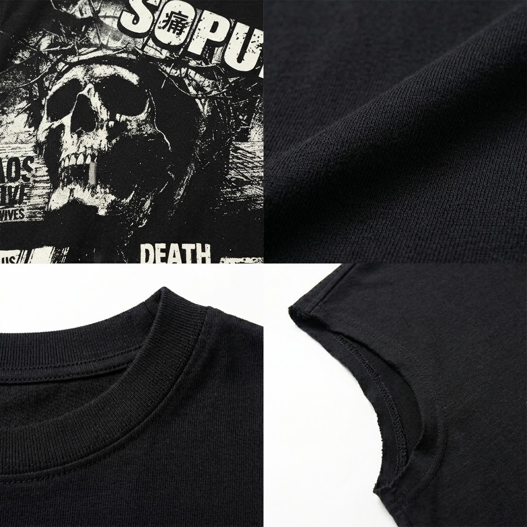 Skeleton On The Cross Vintage Y2k Graphic Tank Top