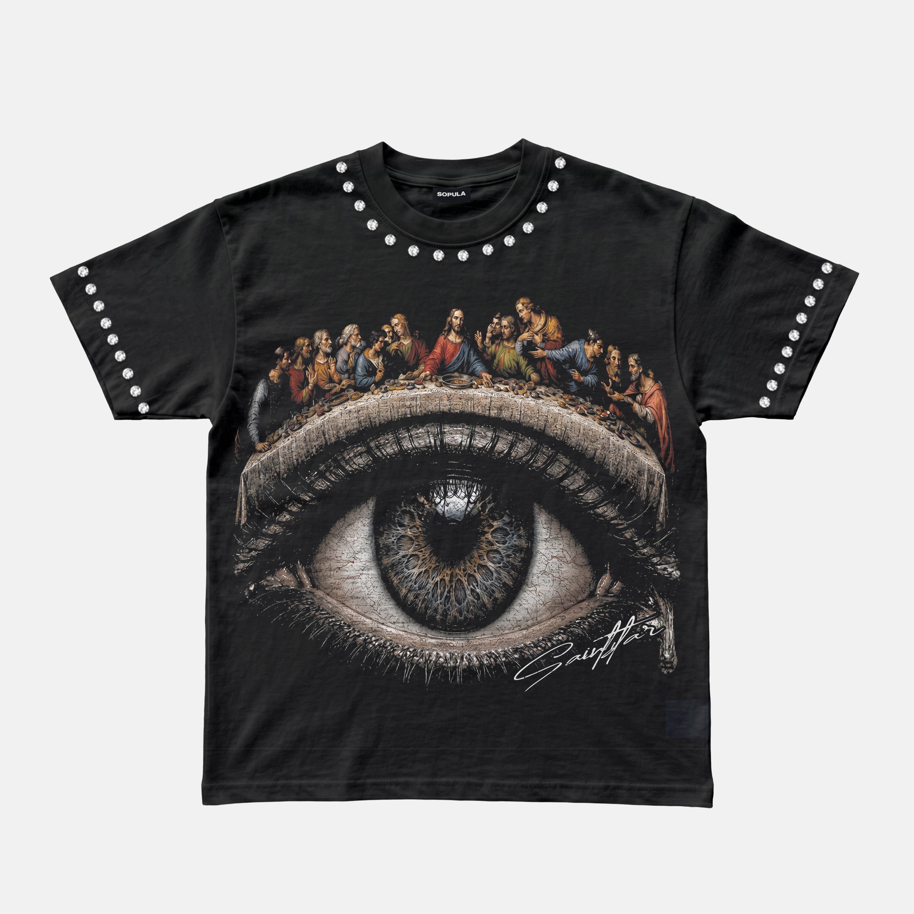 The Eye Of God The Last Supper Vintage Graphic T-shirt