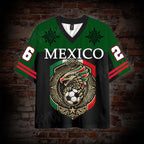Mexico Aztecs Football Graphic Mesh Jersey T-shirt