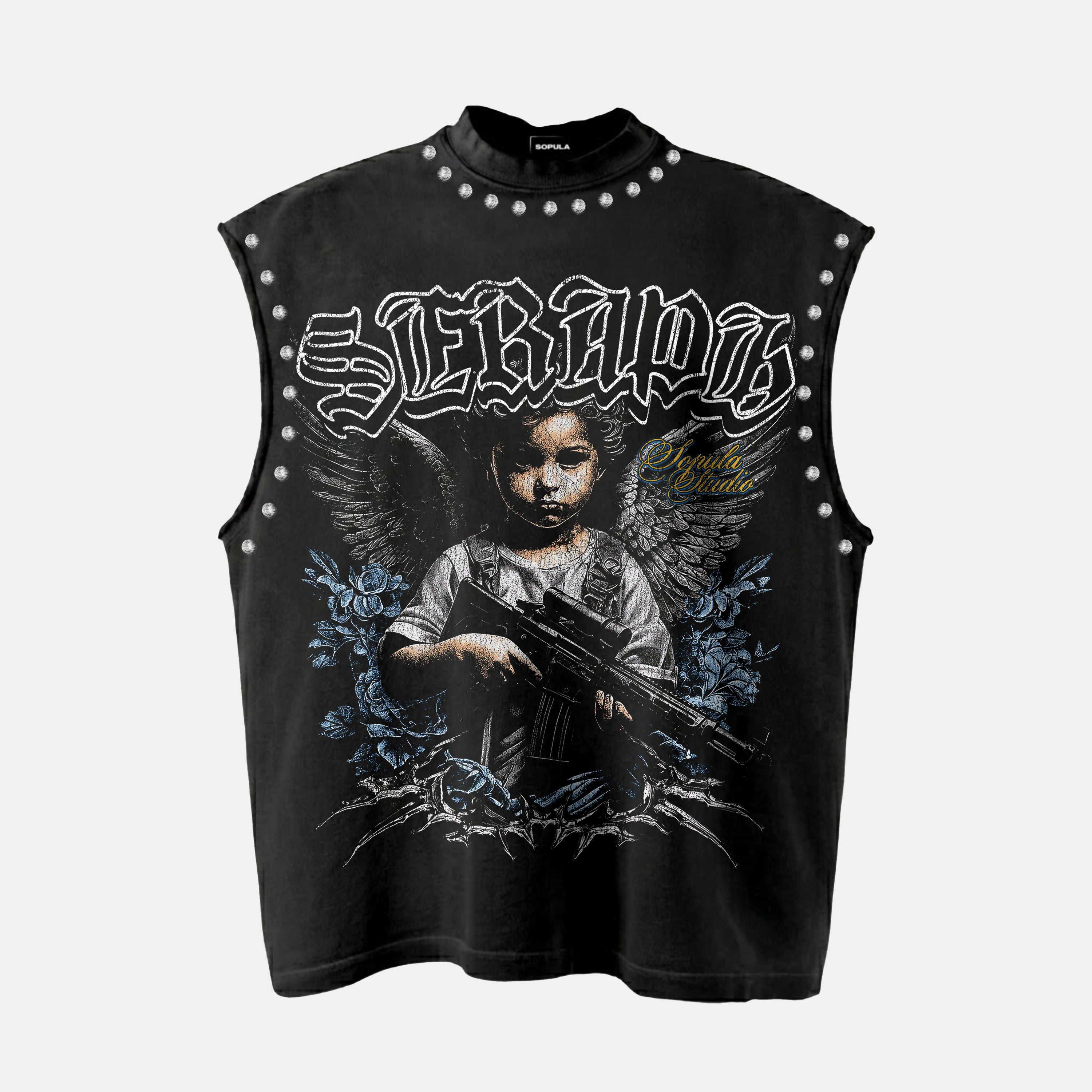 Seraph Combat Retro Graphic Tank Top