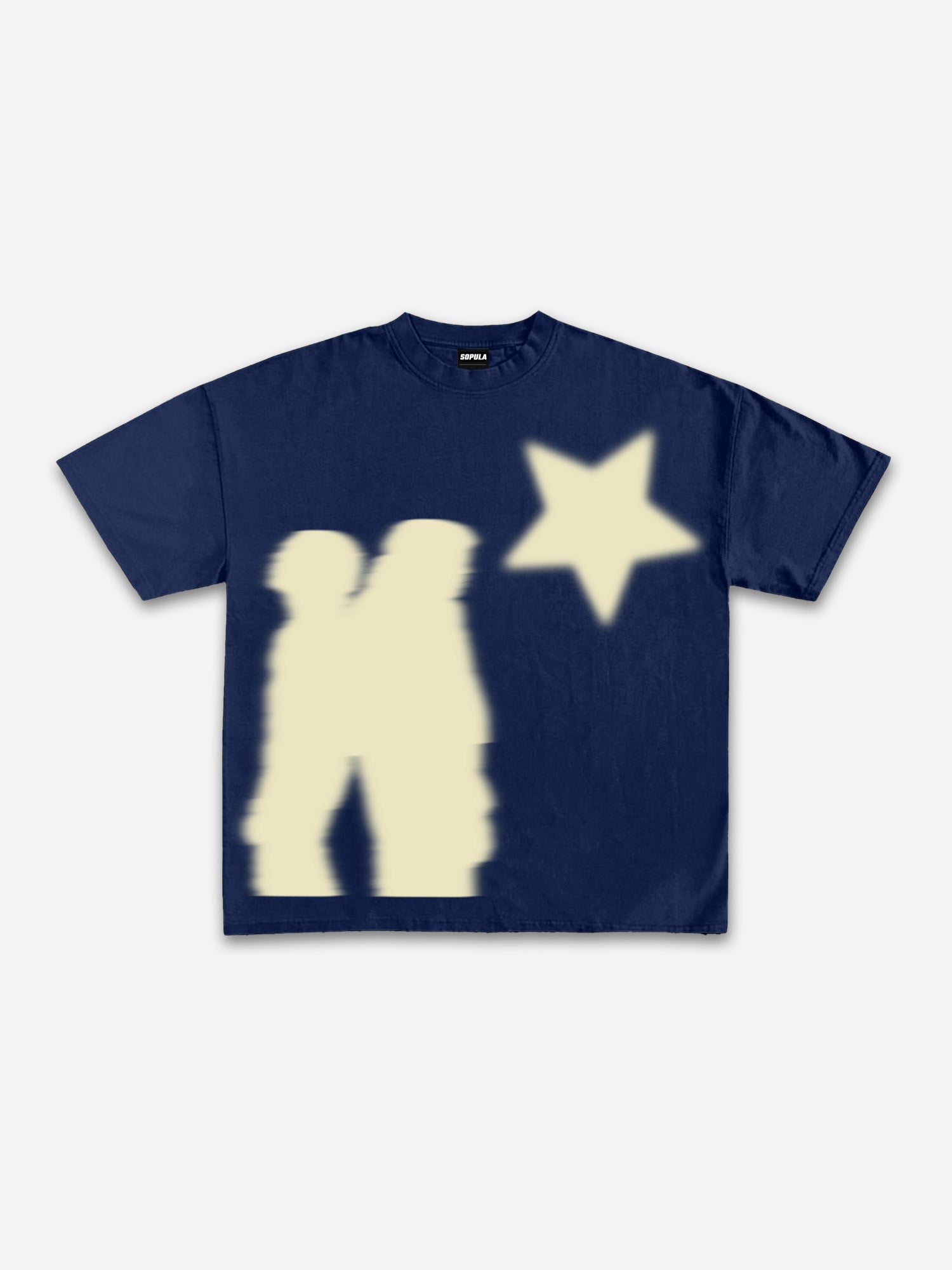 Men's Casual Virtual Shadow Graphic Short Sleeve T-shirt