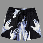 Men's Jesus Helper Drawstring Casual Sports Shorts  Jorts