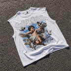 Sopula Retro Angel Cross Graphic Rhinestone Tank Top