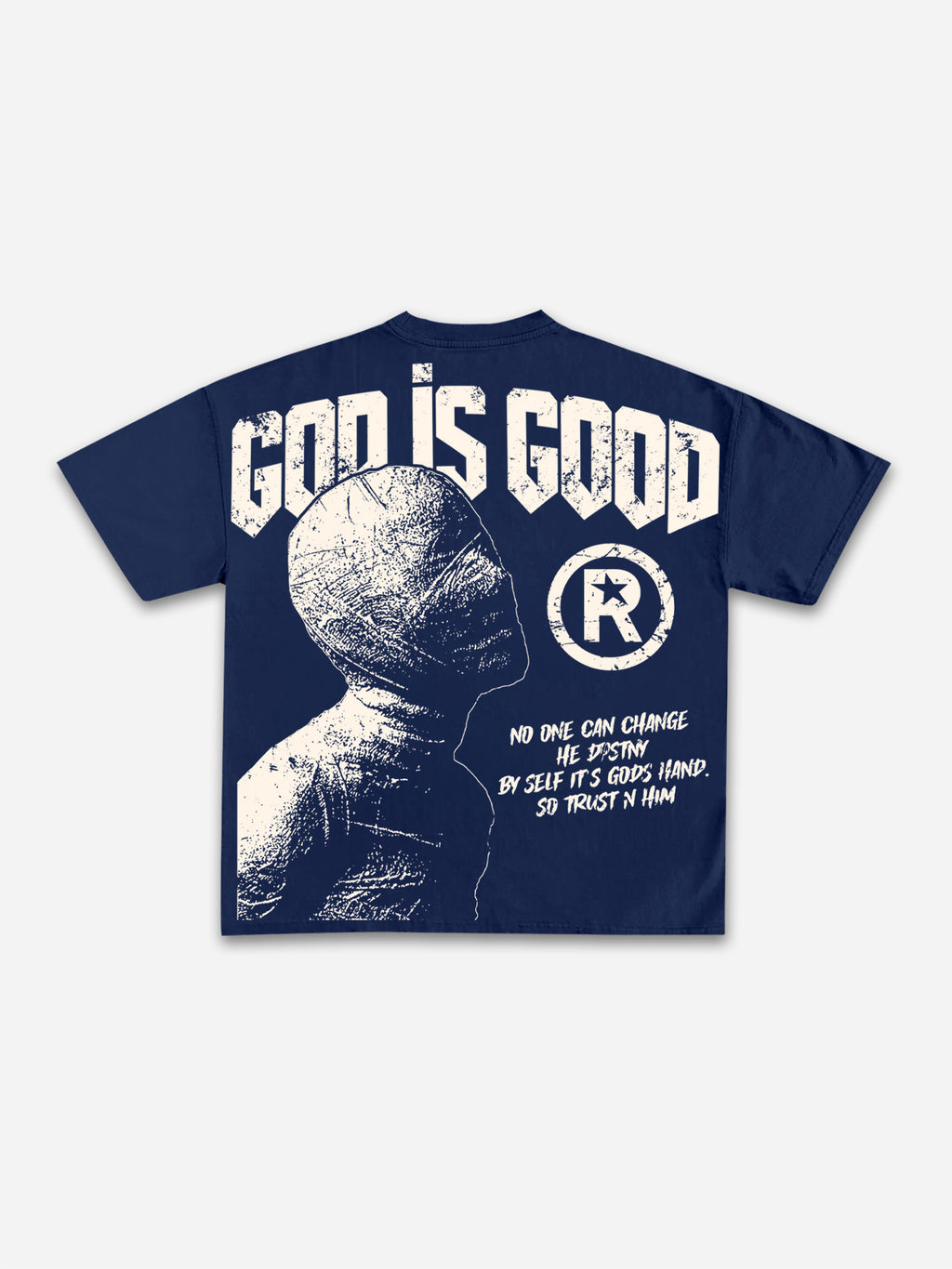 God Is Good-vintage Destiny Mummy Graphic Cotton T-shirt