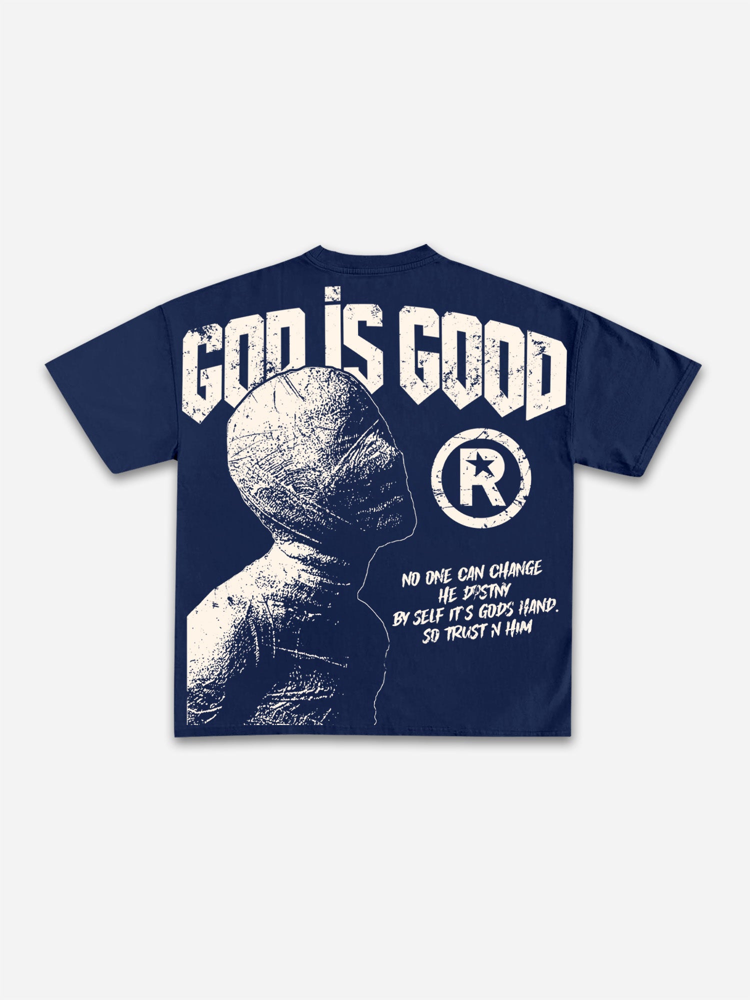 God Is Good-vintage Destiny Mummy Graphic Cotton T-shirt