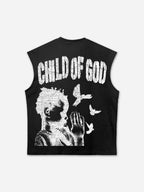 Child Of God Praying For Peace Print Tank Top