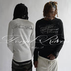 Gothic Alphabet Patterns Long Sleeve T-shirt