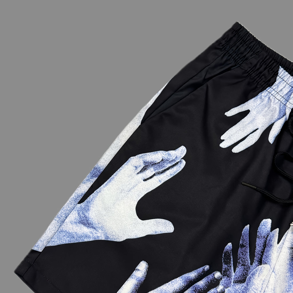 Men's Jesus Helper Drawstring Casual Sports Shorts  Jorts