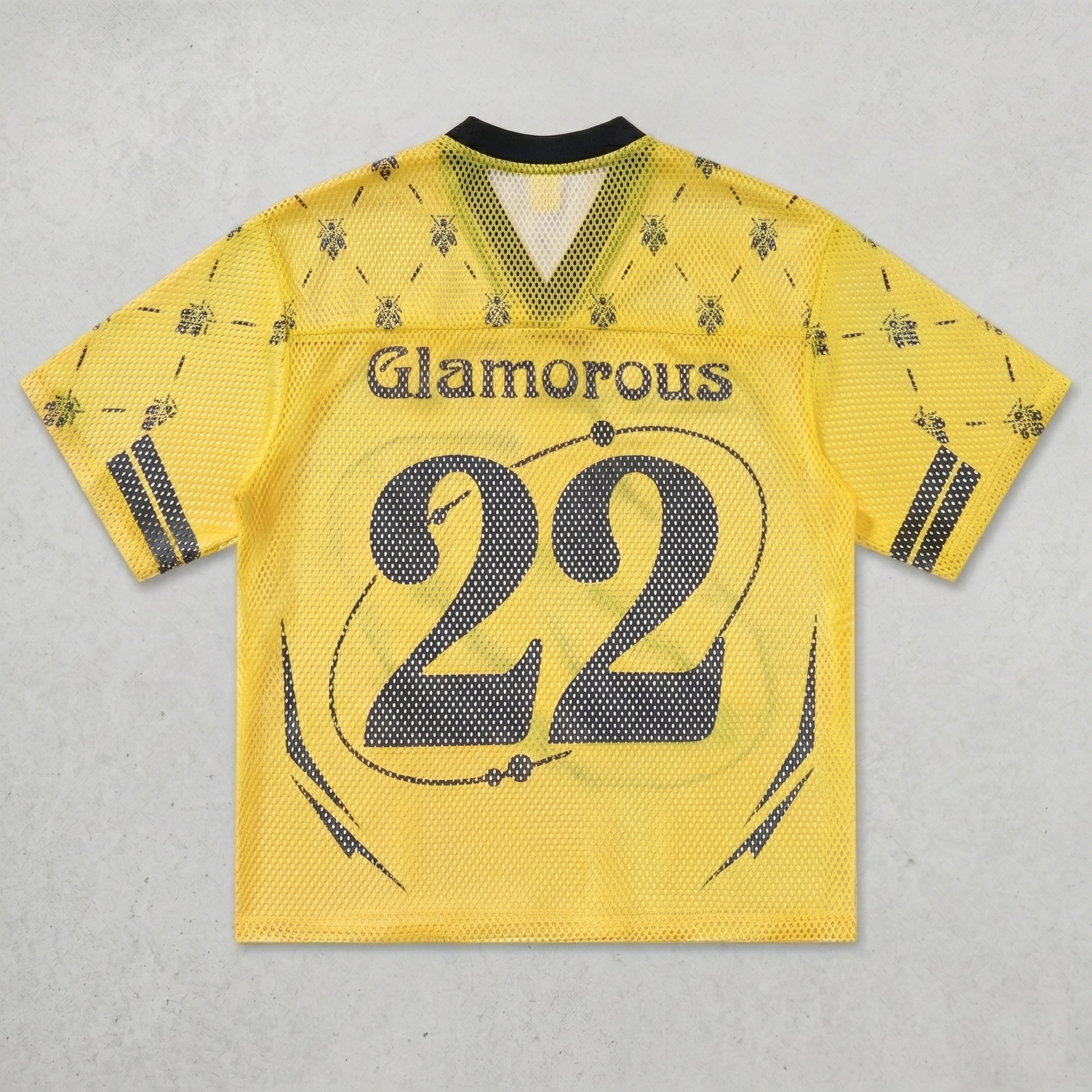 Bee Print No. 22 Mesh Jersey